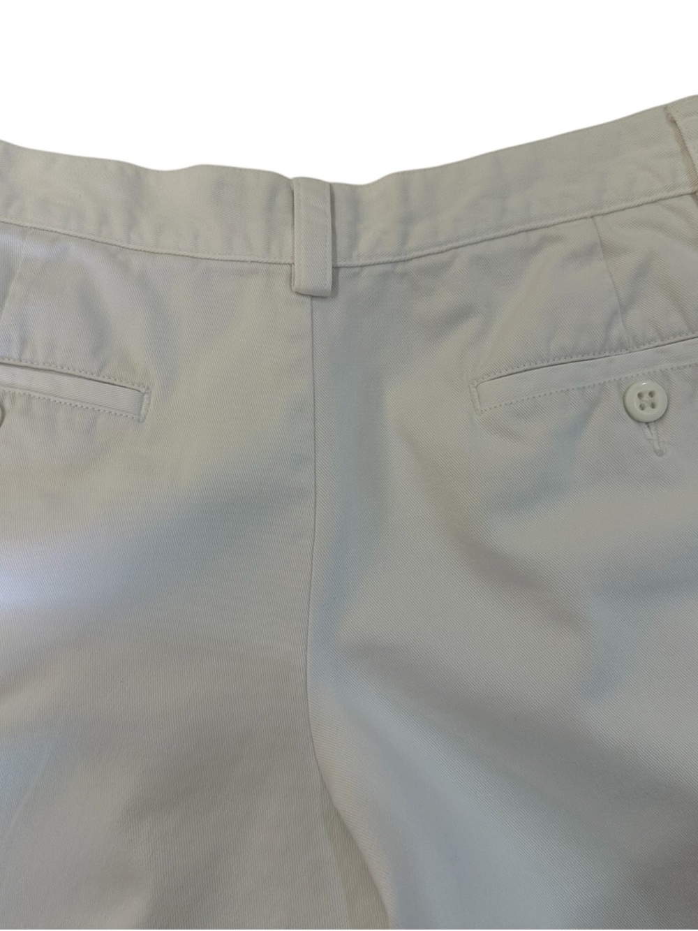 Ralph Lauren Sport White Classic Twill Chino Shorts - Size 2 Navy Pony Logo - Picture 6 of 11